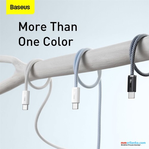 Baseus Dynamic Series 1m Fast Charging Data Cable Type-C to Type-C 100W White (6M)